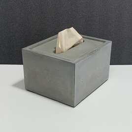 卓上テッシュケース コンクリート製／無印良品対応サイズ
