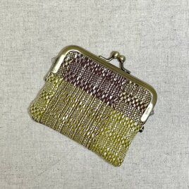 手織りがまぐちポーチ