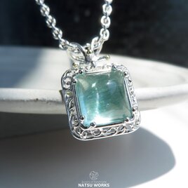 モス アクアマリン ネックレス / Moss Aquamarine with 18k Gold Necklaceの画像