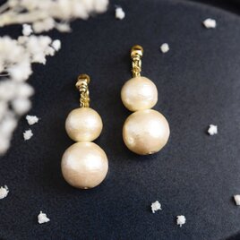 秋限定【14kgf ピアス】金木犀の花束 オレンジの秋の花 | iichi 日々の