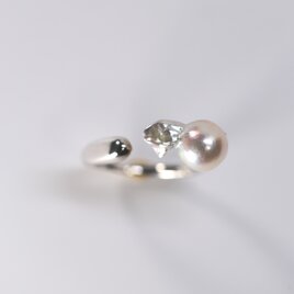 Wing pearl open ring