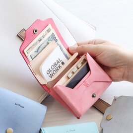 お札が折れない鍵が入るコンパクト財布 LF-031 シビラ×ヌメ革ツｰトン ミニ財布 レザーウォレット 小さい財布 軽い財布