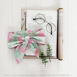 ⭐️2点売れました⭐️ウィリアムモリス ピンパーネル ピンク グリーン 花柄 綿 夏 保冷剤 冬 カイロ ネッククーラーの画像