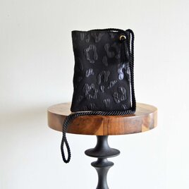 1点限定！DUTELレオパードジャガード　２WAY　スマホシポーチ　 ブラック　スマホショルダーの画像