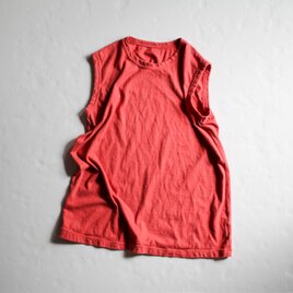 kito - organic tanktop / 紅梅色 / インド茜染め