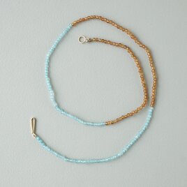 Hessonite x Apatite Necklace / K10の画像