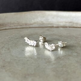 Laurier 月桂樹のピアス silver