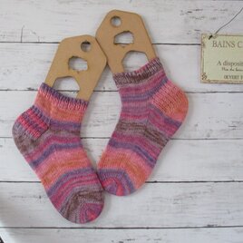 　冷え取りソックス Lana Grossa Meilenweit Cotone Vegano Arancia 6175の画像