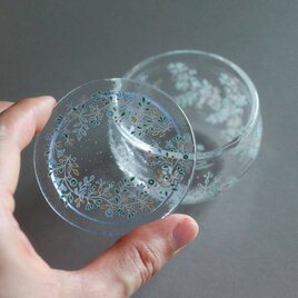 涼花  蓋物 白