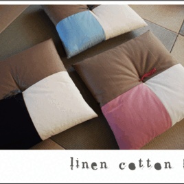 Japanese cushion＜cotton＋Linen＞５０