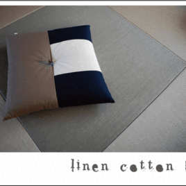 Japanese cushion＜cotton＋Linen＞５０