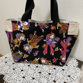 サイドポケット付きトートバッグ　ローラライハリス　ジプシーの画像