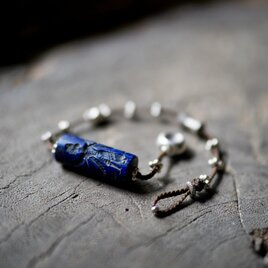 -Lapis lazuli `relief`- code Ankletの画像
