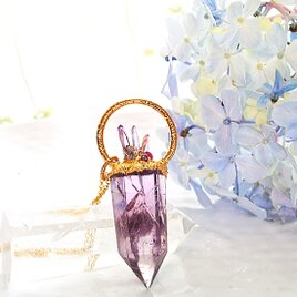 アメジストポイント 紫の精　ネックレスの画像
