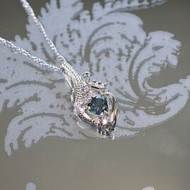専用JG384★高級 マリガーネット1ct K18 ペンダントヘッド 鑑付 Handmade】イエローグリーン マリガーネット クラウンモチーフ