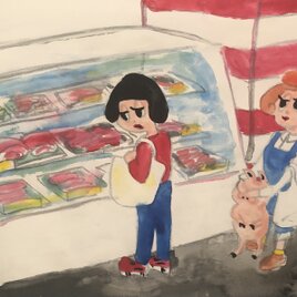 肉屋さんの画像