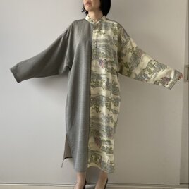SOLD 着物リメイク フレアーコート 大島紬 M〜Lの通販 by Yumi's