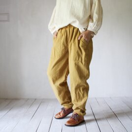 iroha｜草木染めコットンパンツ／柑子色の画像