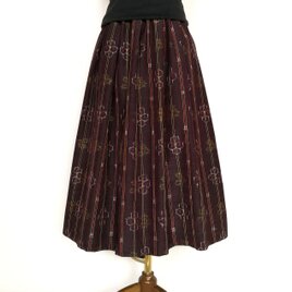 トミー画面　241・243 ⿻本場大島紬リメイクロングスカート 365 ⿻大島紬リメイクロングスカート 着物リメイクロング