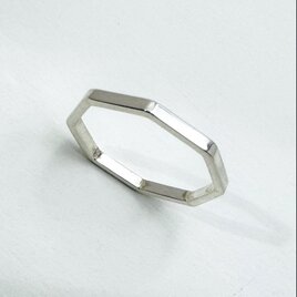 Pentagon ring  Silver / 八角形リング シルバー　〜Designed by Hanauta〜の画像