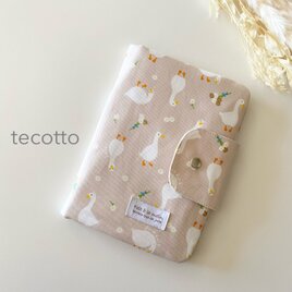 S.M.Lサイズ用あり おさんぽダック【ベージュ】　マルチケース　母子手帳ケース