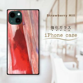 ストローク 水彩 抽象  強化ガラス  iPhoneケース mini se pro max plusの画像