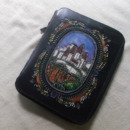 ほぼ日手帳カズン対応　A5サイズ手帳カバー　レザー刻印＆拭き染め ほぼ日手帳カズン対応 レザー手帳カバー 刻印＆拭き染め A5