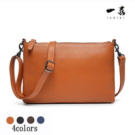 本革 イタリアンレザー サコッシュ  レディース 斜めがけ 軽量  ミニショルダーブラウン W05