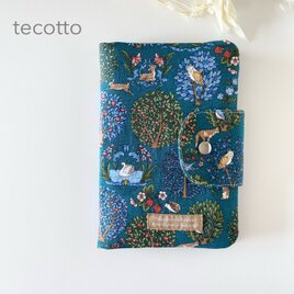 A6.B6.A5サイズあり フォレストフレンド(森の友達) 【グリーン】マルチケース　母子手帳ケースの画像