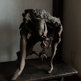 素敵な形状◆根木　インテリアオブジェ　花台　自然　芸術的　大きい　の画像