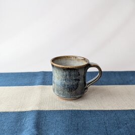 ブルーのマグカップ　【手仕事　民藝　和　陶器】の画像