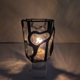 ステンドグラス　ハートのランプ CP ハートのランプCP （ランバーツ ブルー） | iichi 日々の暮らし