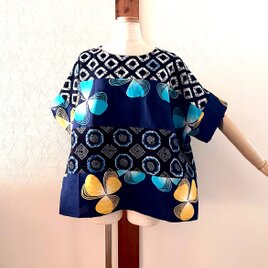 有松絞り 浴衣リメイク チュニック | iichi 日々の暮らしを