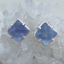 ブルーフローライト＊925 pierceの画像