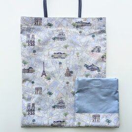 トート（L）収納袋ありリバティプリント(Rue de Paris)の画像
