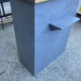 【受注製作】カバン置き★グレーストーン柄☆★モルタル★受付カウンターレジカウンター【900】★店舗☆ネイル　美容室