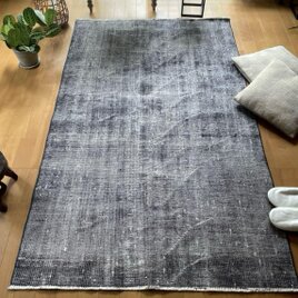 108×204 クリーム×ブルーグレイ　メダリオン　トルコヴィンテージラグ 108×204 クリーム×ブルーグレイ メダリオン トルコヴィンテージ