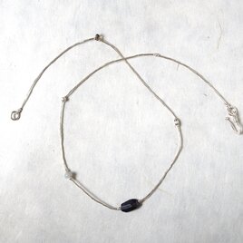 -Sugilite- silver necklace