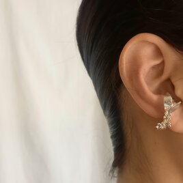 Utoka  ☆ silver   金木犀 イヤーカフ   cの画像