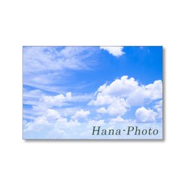 1648) 昼の月と青い空　　自然のデザイン　ポストカード5枚組の画像