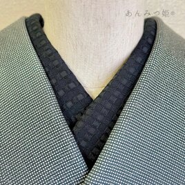 ポリエステルの半衿  変わり市松の画像