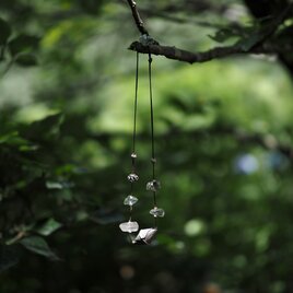-Moss quartz・Karensilver- code choker