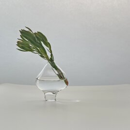 「heart」ガラスの一輪挿し　花瓶　フラワーベース