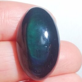 レインボーオブシディアン　26x15mm　ルースの画像
