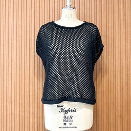 メッシュニット　トップスの画像