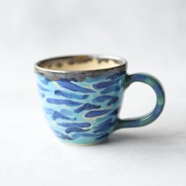 7寸染付椿絵皿　骨董品 7寸染付椿絵皿 骨董品
