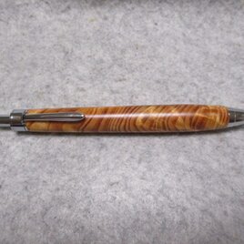 肥松(黒松)　金蘭杢　出雲産　樹齢550年　蜜蠟ワックス仕上げ　木軸シャープペンシルの画像