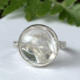 清涼感♪クォーツinクォーツ・リング（silver925）の画像