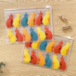 虎のクリアポーチ フラットポーチ 透明 小物入れ お薬ケース 夏ギフト 動物 トラ 寅年 プレゼント おしゃれ 可愛いの画像