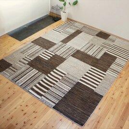ペルシャ　ギャッベ  ミニマット　41.5×41   ブラウン　ラクダ ペルシャ ギャッベ ミニマット 41.5x40cm ラクダ 黄金色 ギャベ